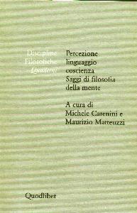 CARENINI-MATTEUZZI, Percezione linguaggio coscienza