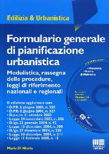 DI NICOLA MARIO, Formulario generale di pianificazione urbanistica