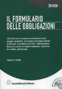 DE STEFANIS CINZIA, Il formulario delle obbligazioni