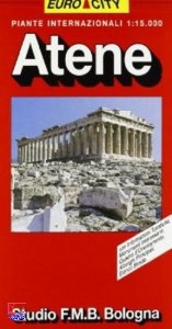 , Atene. Pianta della citt 1:15.000