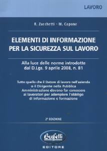 ZUCCHETTI - CAPONE, Elementi di informazione sicurezza sul lavoro