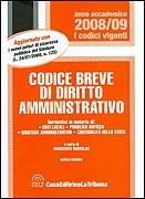 BARTOLINI FRANCESCO, Codice breve di diritto amministrativo