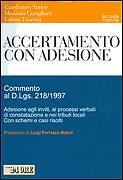 AA.VV., Accertamento con adesione