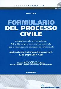 TAFURO VALERIA, Formulario del processo civile