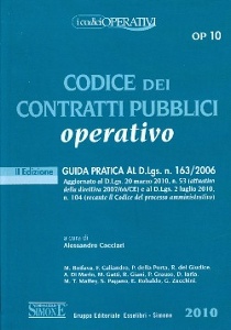 CACCIARI ALESSANDRO, Codice dei contratti pubblici operativo