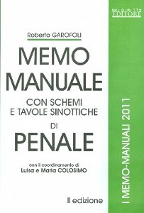 GAROFOLI ROBERTO, Memo Manuale di penale