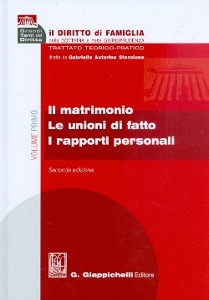 STANZIONE GABRIELLA, Matrimonio Le unioni di fatto I rapporti personali