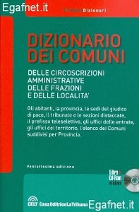 LA TRIBUNA, Dizionario dei comuni