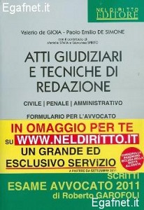 DE GIOIA - DE SIMONE, Atti giudiziari e tecniche di redazione