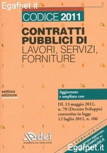 DEI, Contratti pubblici codice 2011