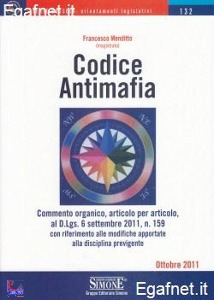 MENDITTO FRANCESCO, Codice antimafia