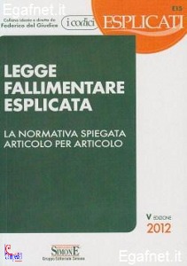 DEL GIUDICE FEDERICO, Legge fallimentare esplicata