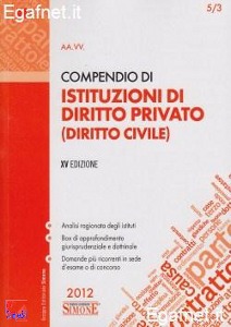 SIMONE, Compendio di istituzioni di diritto privato