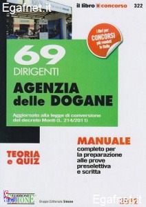 SIMONE, 69 dirigenti agenzia dogane manuale