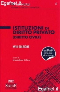 DI PIRRO MASSIMILIAN, Istituzioni di diritto privato (Diritto civile)