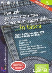 SIMONE, MANUALE TECNICO-NORMATIVO DI ECONOMIA AZIENDALE