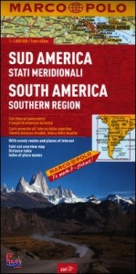 CARTA STRADALE, sud america (stati meridionali) 1:4.000.000