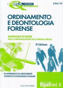 SIMONE, Ordinamento e deontologia forense (esame avvocato)