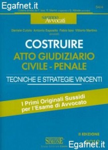 CUTOLO - ESPOSITI..., Costruire atto giudiziario civile-penale