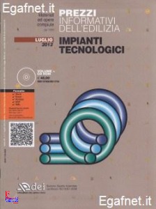 DEI, Impianti tecnologici. Prezzi informativi edilizia