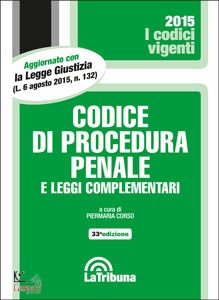 CORSO PIERMARIA, Codice di procedura penale e leggi complementari