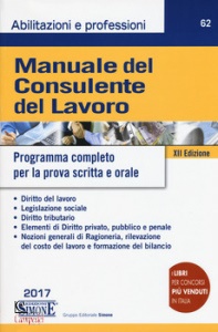 SIMONE EDITORE, Manuale del consulente del lavoro