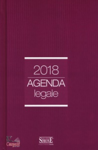 SIMONE, Agenda legale 2018 - Colore amaranto