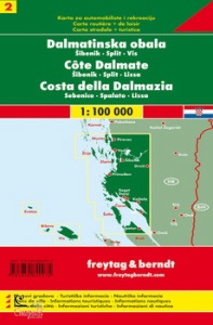 FREYTAG & BERNDT, Costa della Dalmazia 1:100.000 n.2