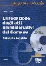 TESSARO TIZIANO, La redazione degli atti amministrativi del comune