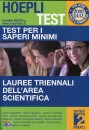 HOEPLI TEST, Test per i saperi minimi. Laure triennali