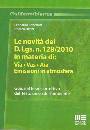 BENEDUSI - SILLANI, Le novit del D.Lgs:n.128/2010 in materia di via