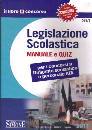 AA.VV, Legislazione scolastica Manuale e quiz