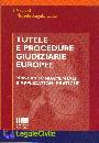 LUPOI ANGELO MICHELE, Tutele e procedure giudiziarie europee