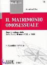 DI PIRRO MASSIMILIAN, Il matrimonio omosessuale