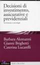 immagine di decisioni di investimento, assicurative e previden