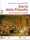 ECO UMBERTO  FEDRIGA, Storia della filosofia vol 2