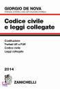 DE NOVA GIORGIO, Codice civile e leggi collegate 2014