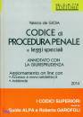 DE GIOIA VALERIO, Codice di procedura penale e leggi speciali