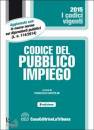 BARTOLINI FRANCESCO, Codice del pubblico impiego 2015