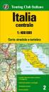 TOURING CLUB T.C.I., Italia centrale. Carta stradale 1:400.000