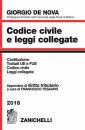 DE NOVA GIORGIO, Codice civile e leggi collegate 2018