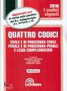 BARTOLINI ALIBRANDI, Quattro codici: civile e di procedura civile...