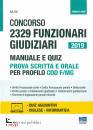 MAGGIOLI, 2329 Funzionari Giudiziari 2019 Manuale e Quiz