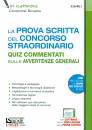 SIMONE, La prova scritta del concorso straordinario