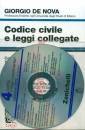 DE NOVA GIORGIO, Codice civile +leggi collegate +triburario 2020+cd