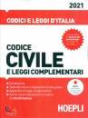 HOEPLI, Codice civile e leggi complementari 2021