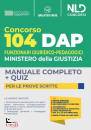 NEL DIRITTO, 104 posti funzionari giuridico-pedagogici DAP