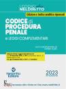 ALUISI CHIARA /ED, Codice di procedura penale e leggi complem. 2023