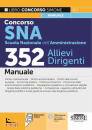 CONCORSO SNA, 352 allievi dirigenti Concorso SNA manuale